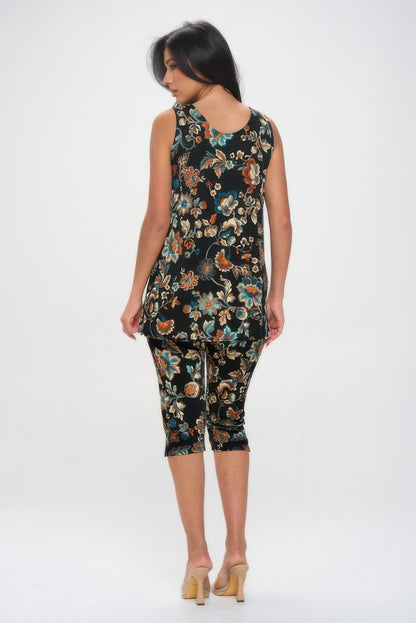 Bns Tank Capri Pants Set