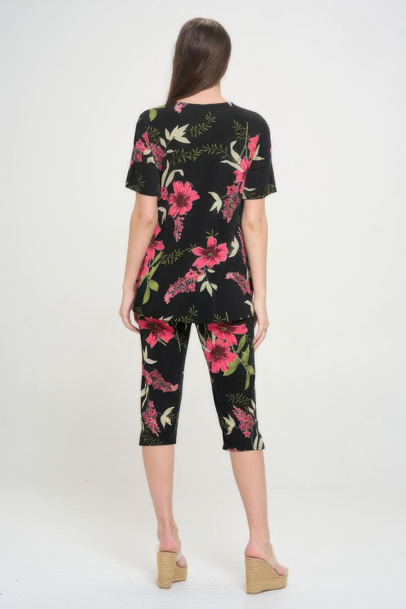 Matching Capri Pant Set In Plus Size