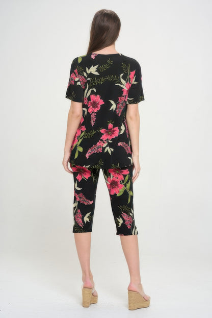 Matching Capri Pant Set In Plus Size