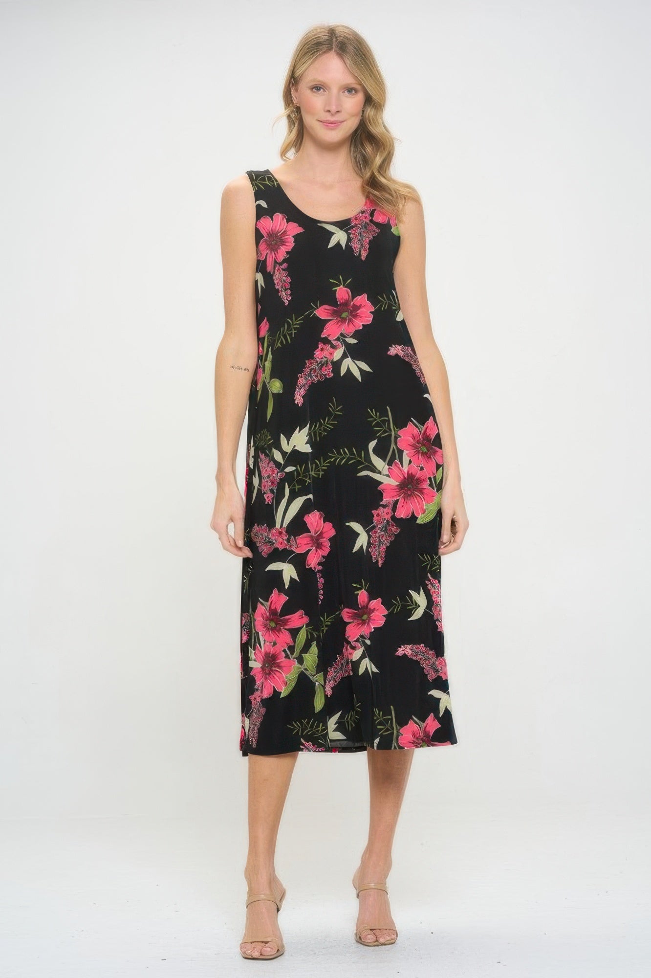Floral Breeze Slinky Tank Dress