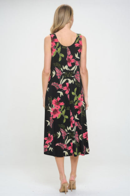 Floral Breeze Slinky Tank Dress