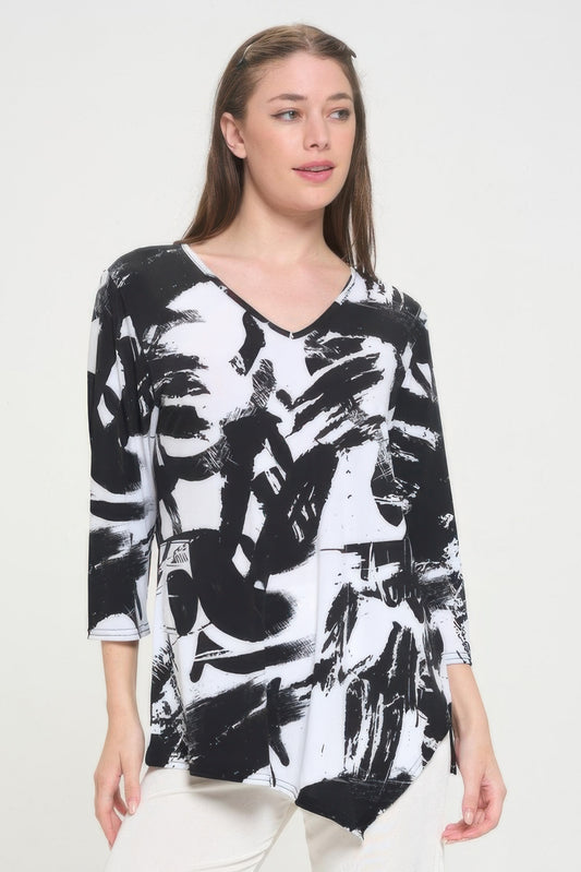 Hit Point V Neck Top