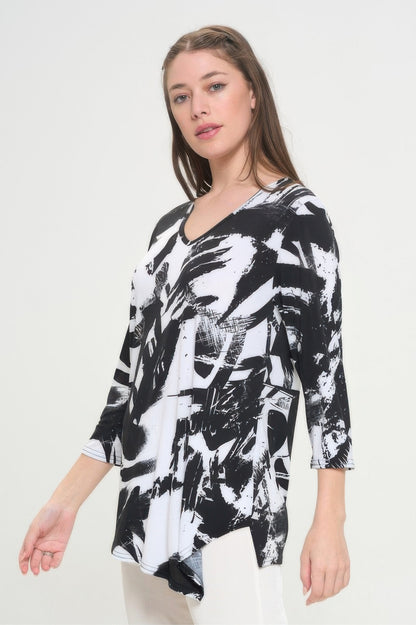 Hit Point V Neck Top