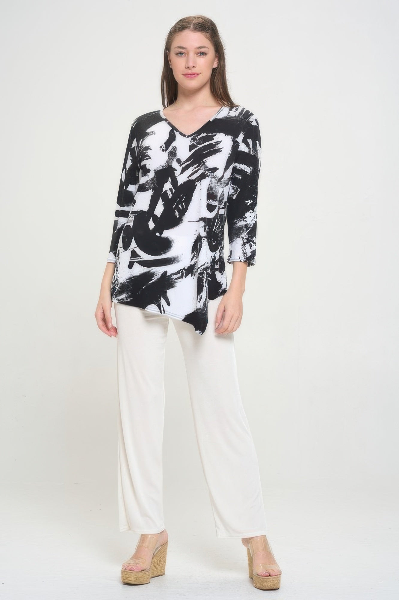 Hit Point V Neck Top