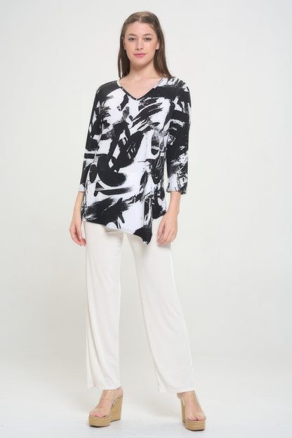 Hit Point V Neck Top