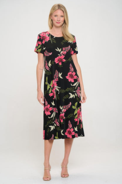 Print Bns Long Dress