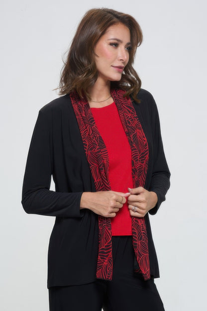 Plus Size Mesh Romance Trim Jacket