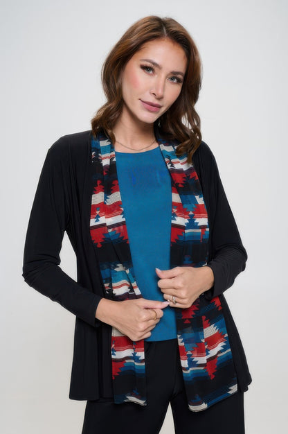 Plus Size Mesh Romance Trim Jacket