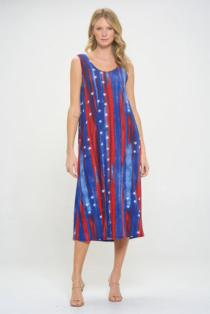 Bns Print Long Tank Dress