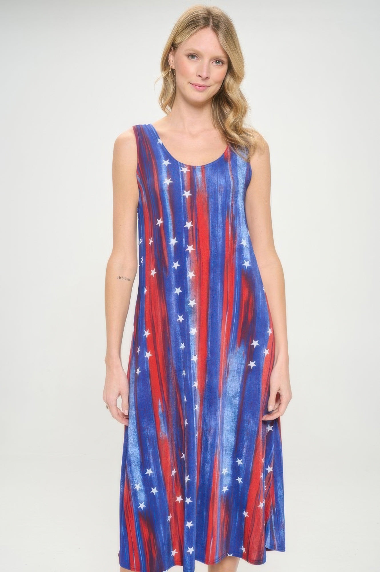 Bns Print Long Tank Dress