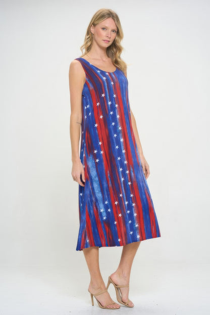 Bns Print Long Tank Dress