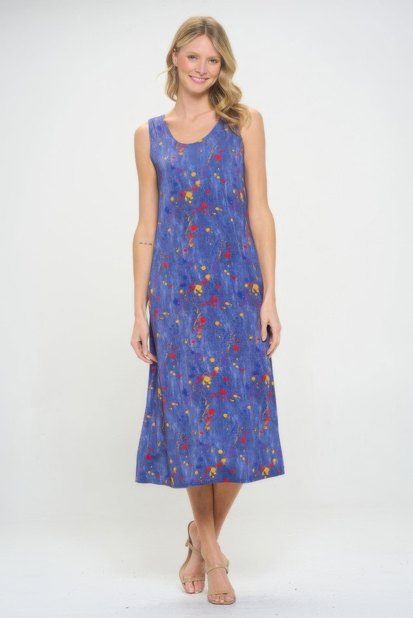 Bns Print Long Tank Dress