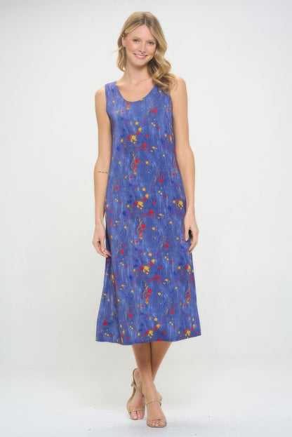 Bns Print Long Tank Dress