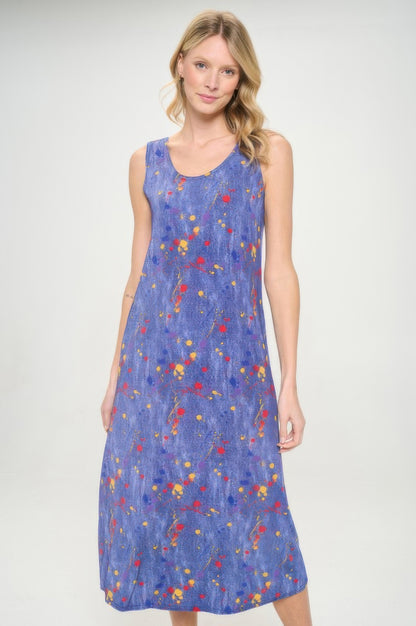 Bns Print Long Tank Dress