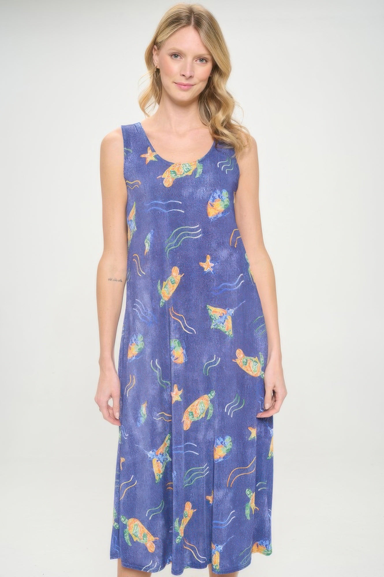 Bns Print Long Tank Dress
