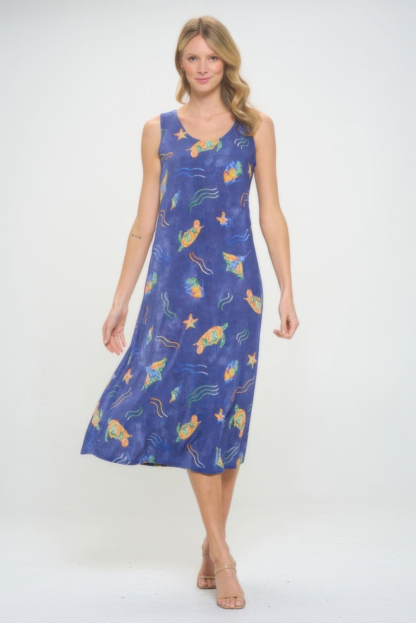 Bns Print Long Tank Dress