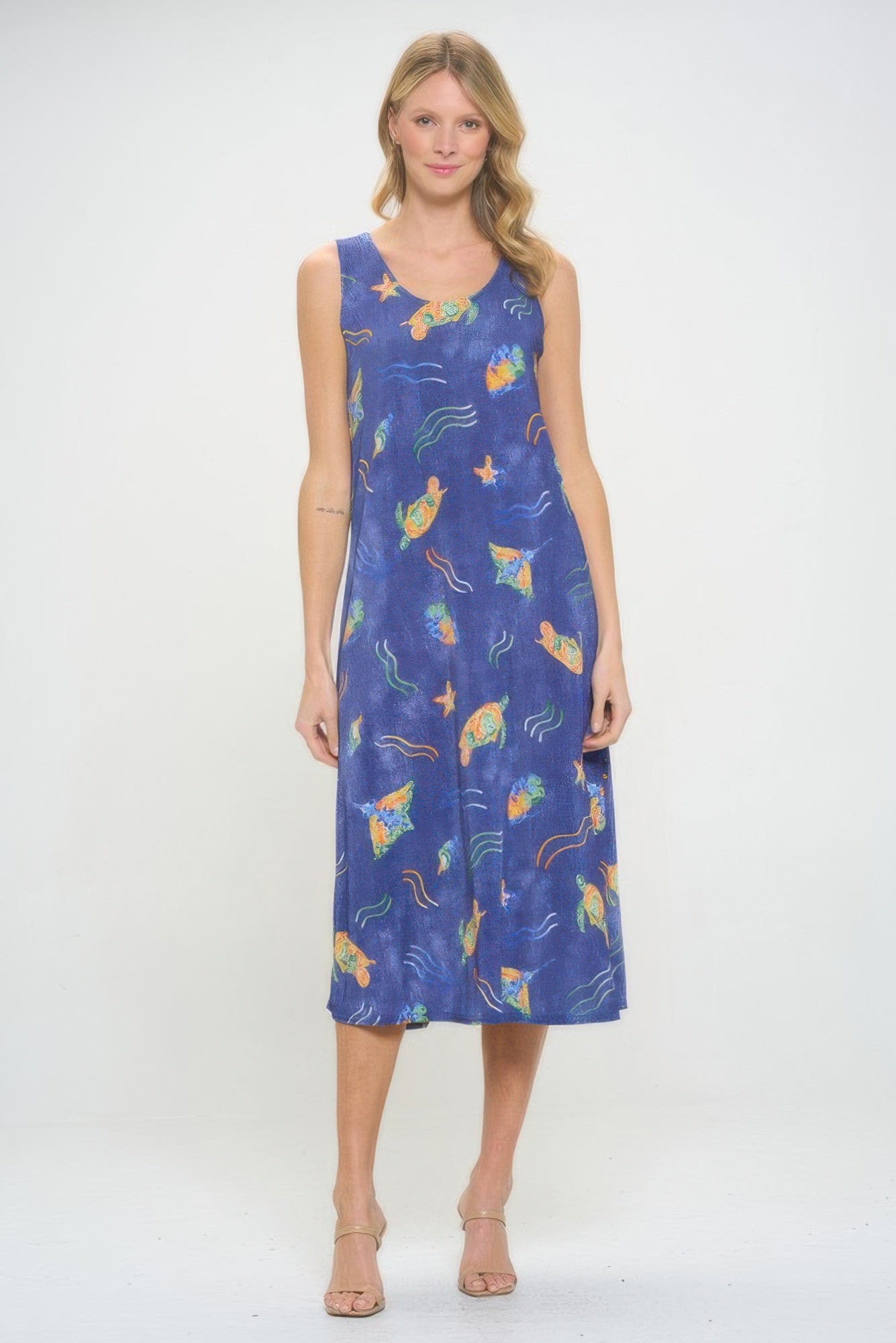 Bns Print Long Tank Dress