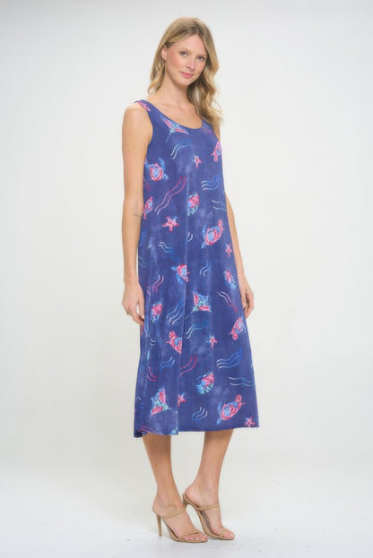Bns Print Long Tank Dress
