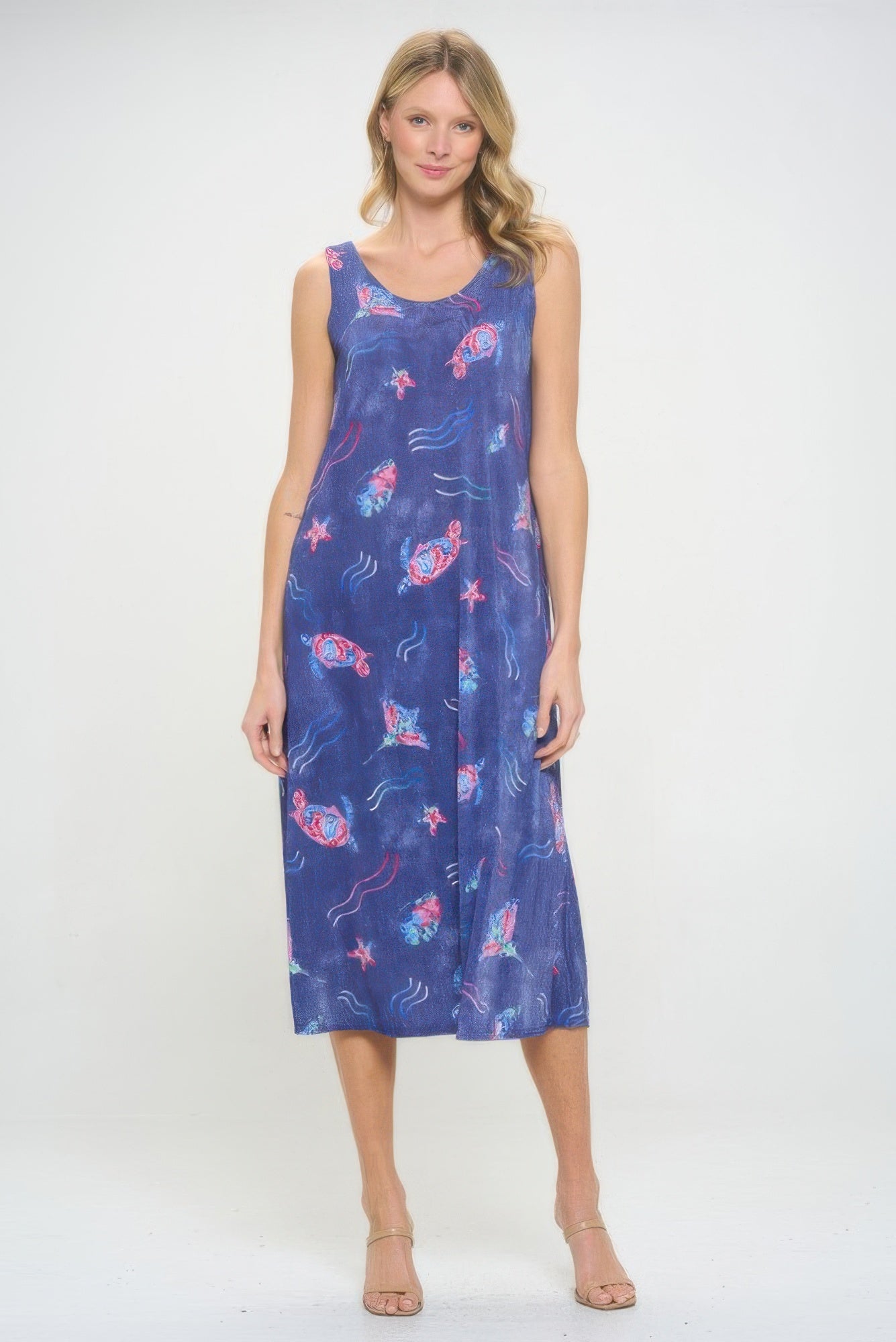 Bns Print Long Tank Dress