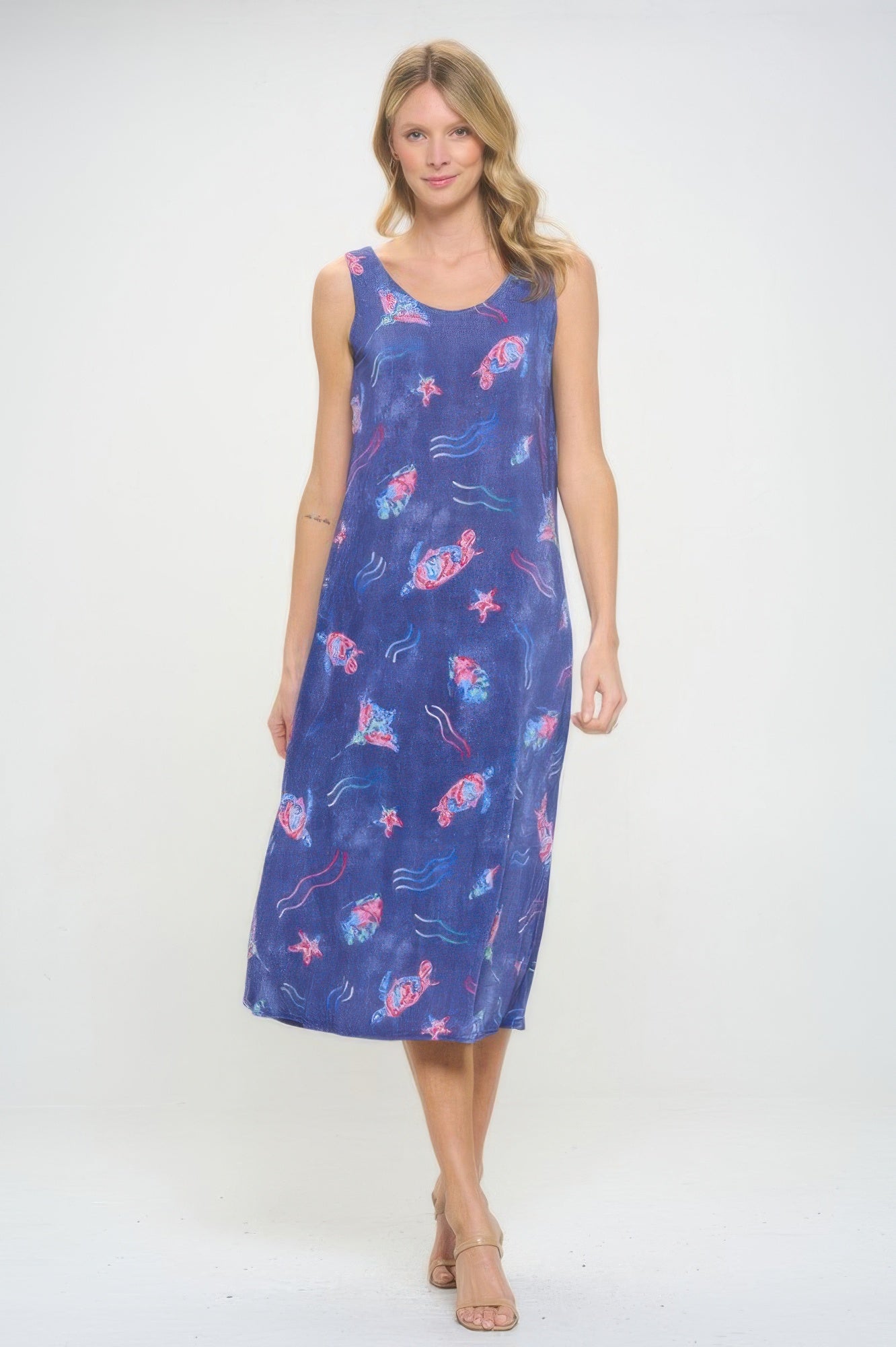 Bns Print Long Tank Dress