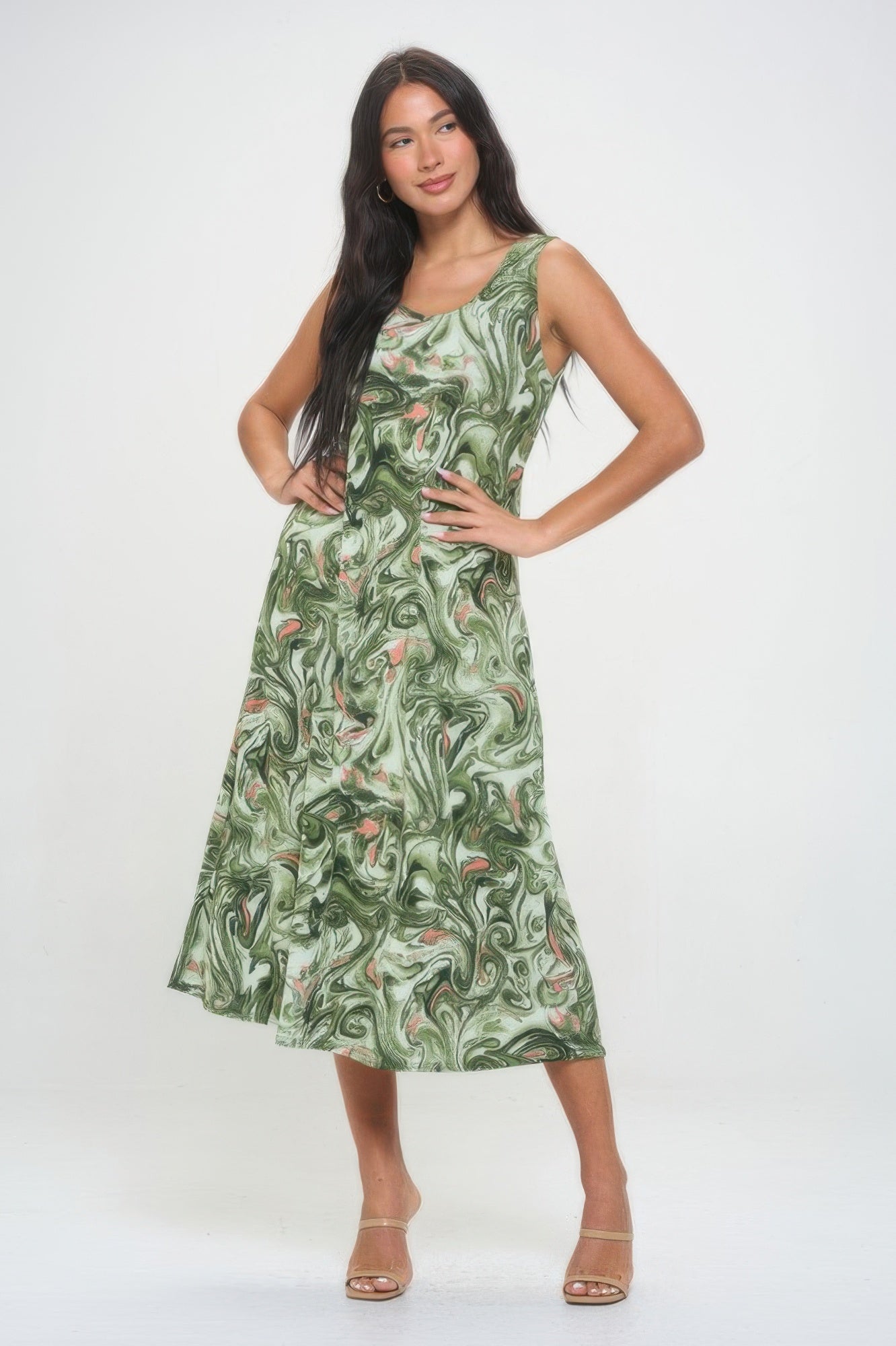 Bns Print Long Tank Dress