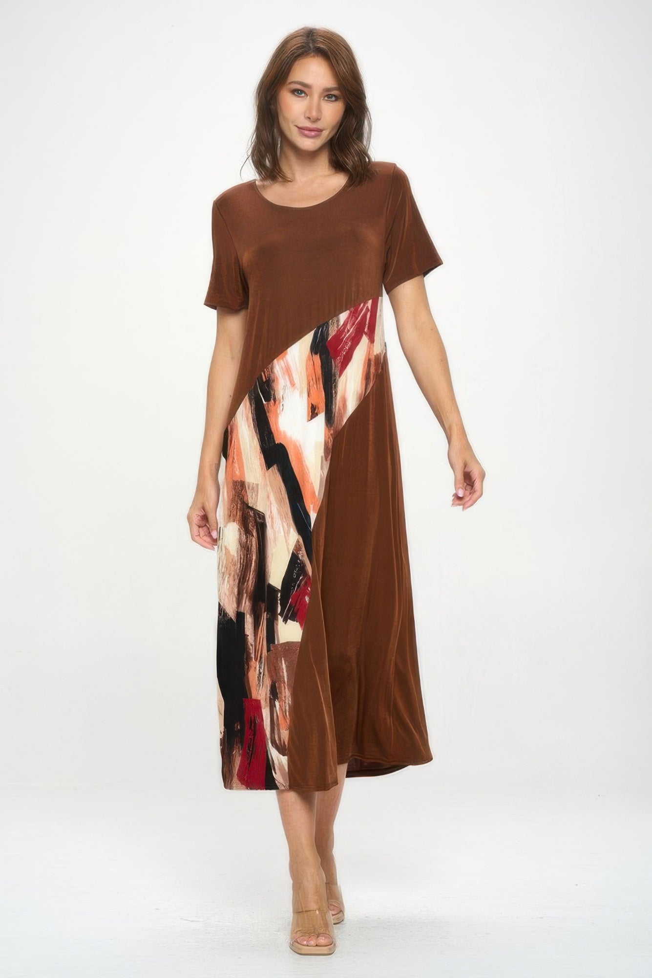 Bns Contrast Maxi Dress