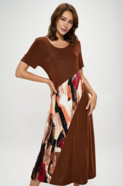 Bns Contrast Maxi Dress