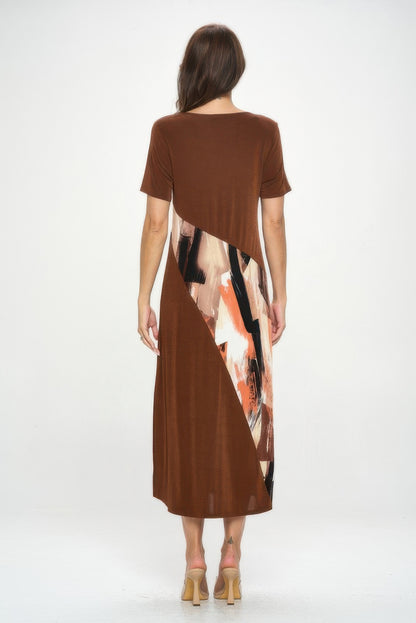 Bns Contrast Maxi Dress