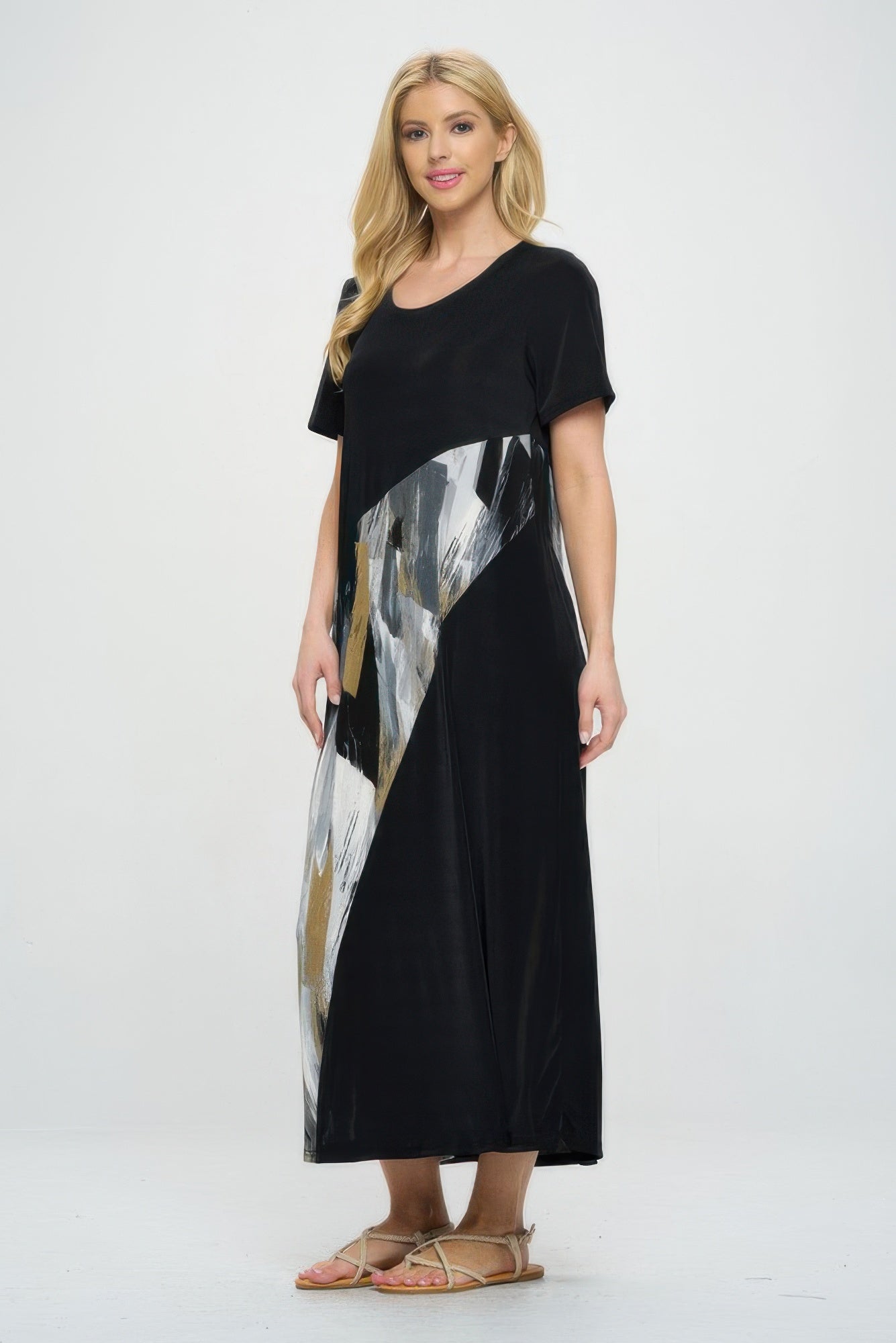 Bns Contrast Maxi Dress