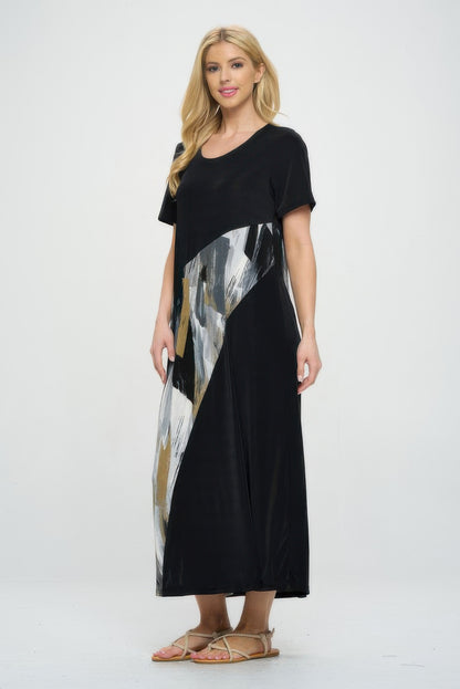 Bns Contrast Maxi Dress