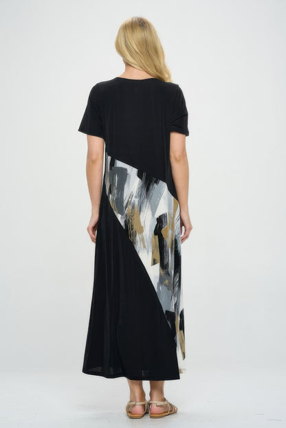 Bns Contrast Maxi Dress