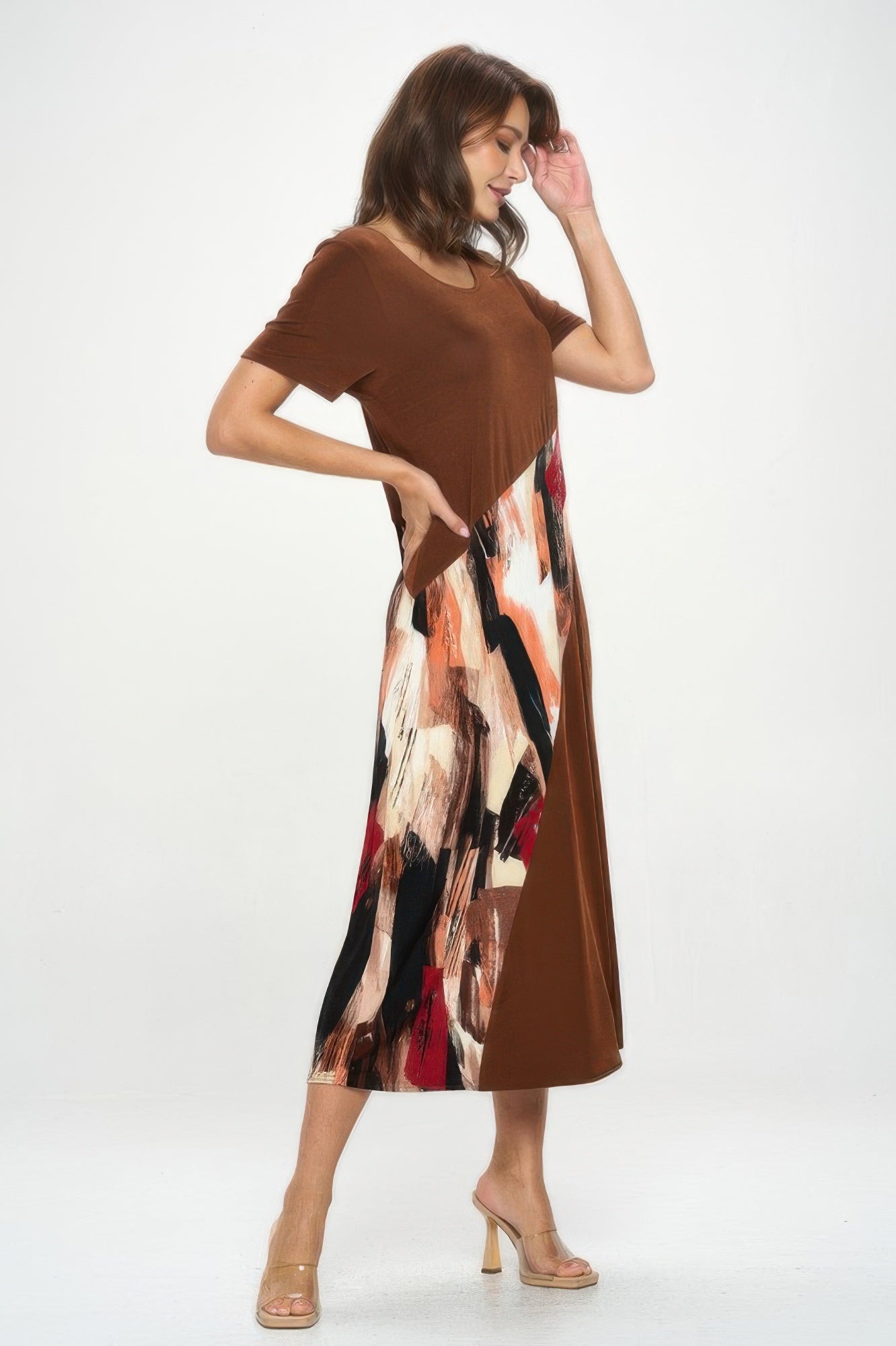 Bns Contrast Maxi Dress