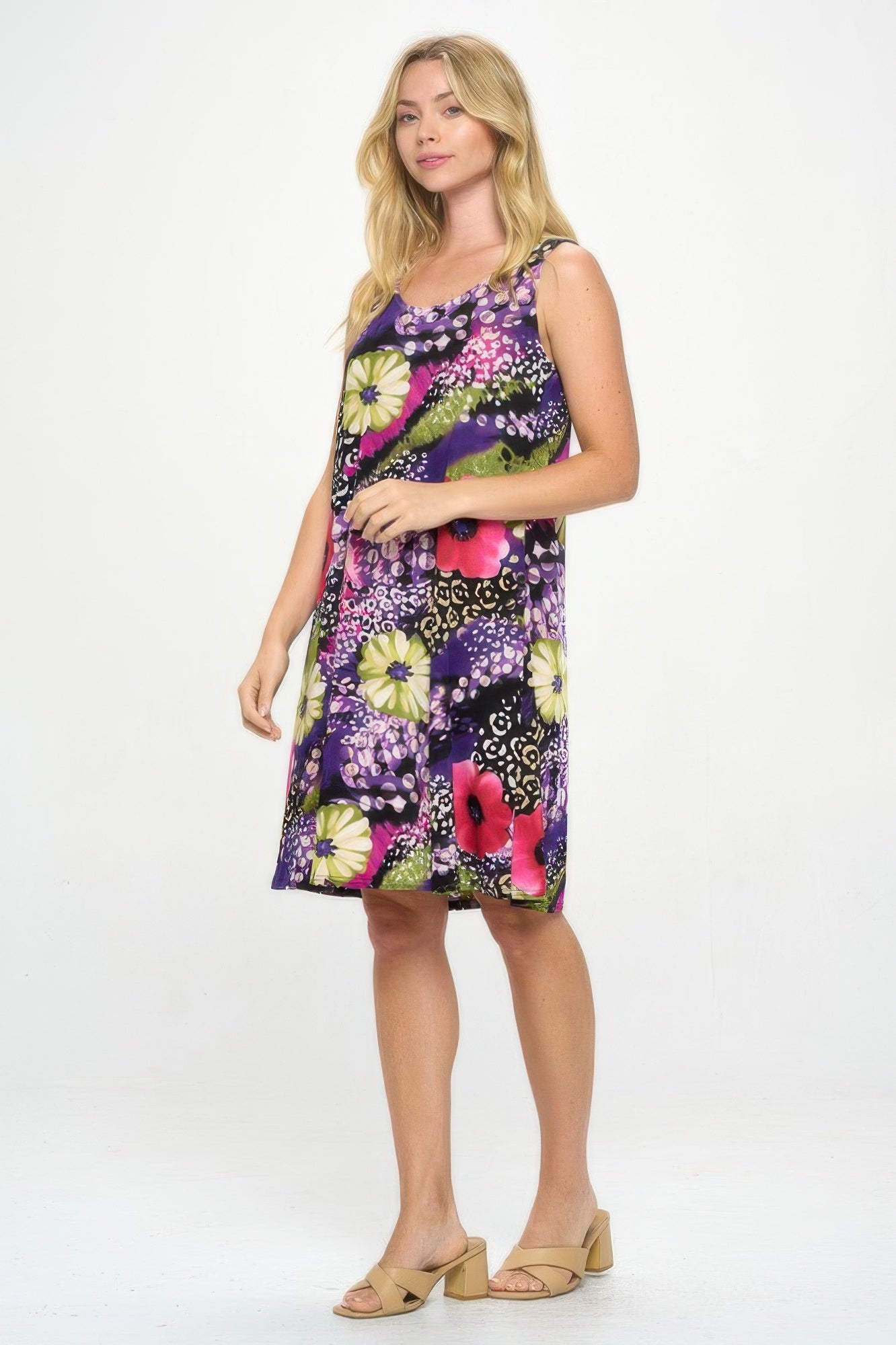 Plus Size Bns Print Missy Tank Dress