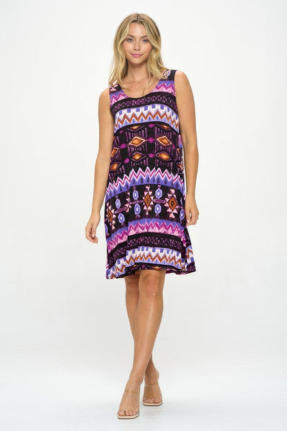 Plus Size Bns Print Missy Tank Dress