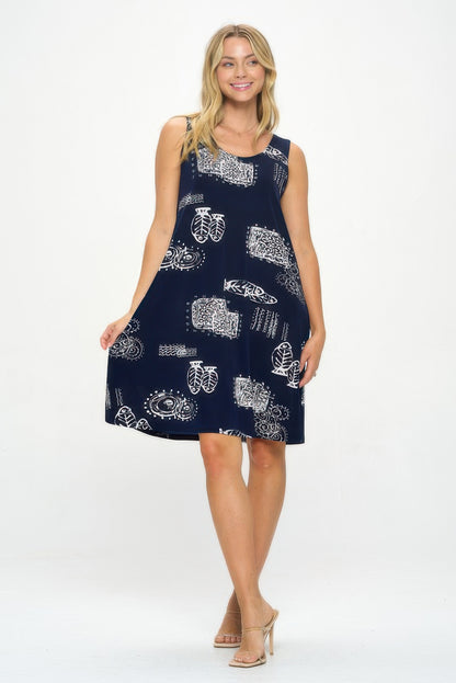 Plus Size Bns Print Missy Tank Dress