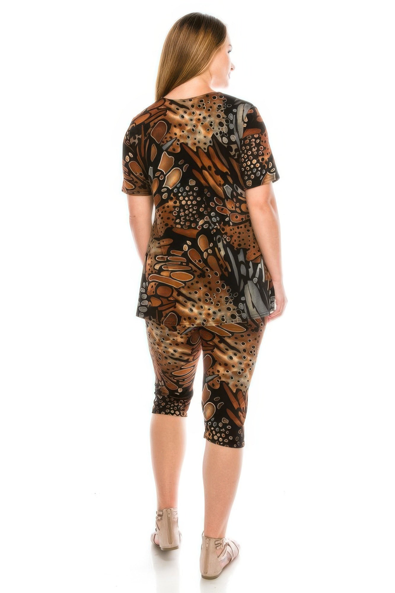 Matching Capri Pant Set In Plus Size