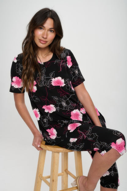 Matching Capri Pant Set In Plus Size