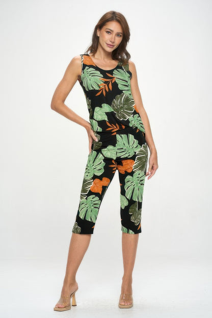 Bns Tank Capri Pants Set