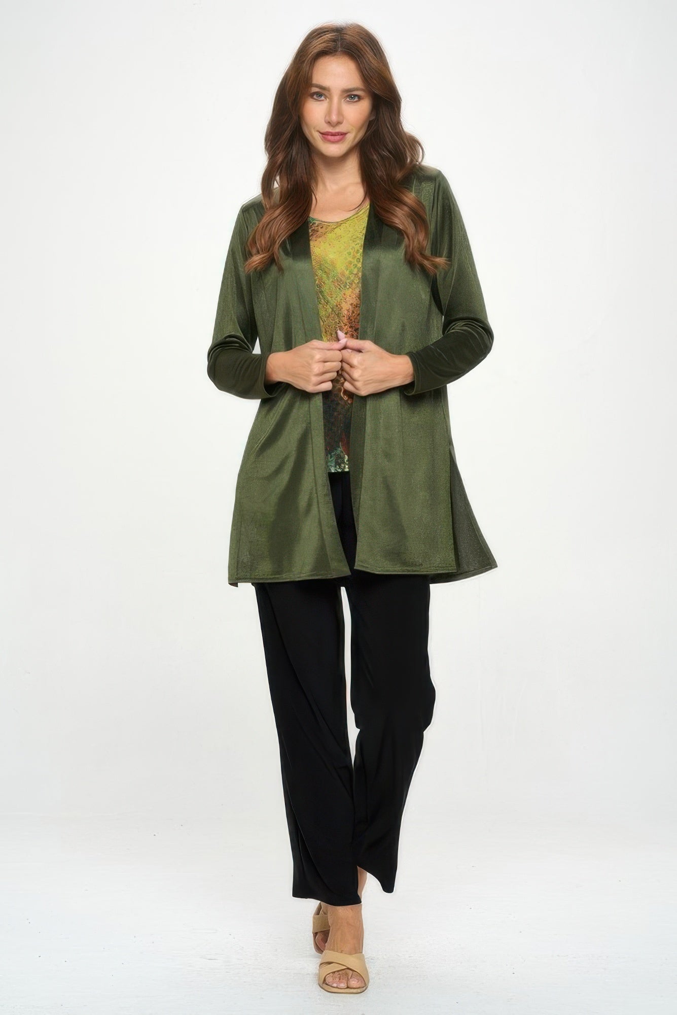Satin Washer Duster Jacket