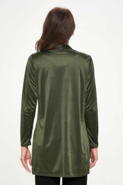 Satin Washer Duster Jacket
