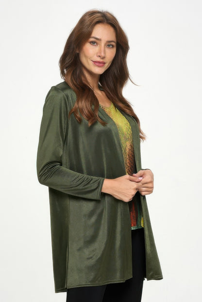 Satin Washer Duster Jacket