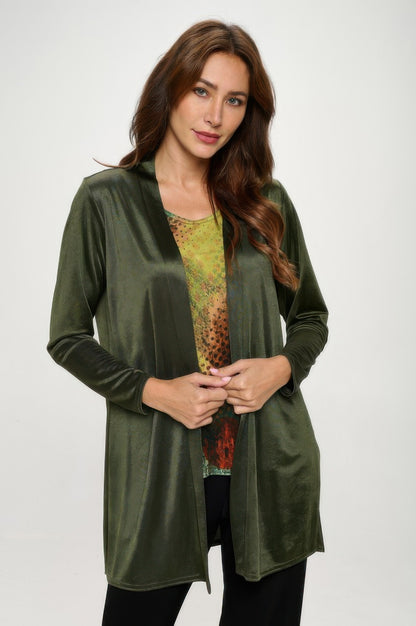 Satin Washer Duster Jacket