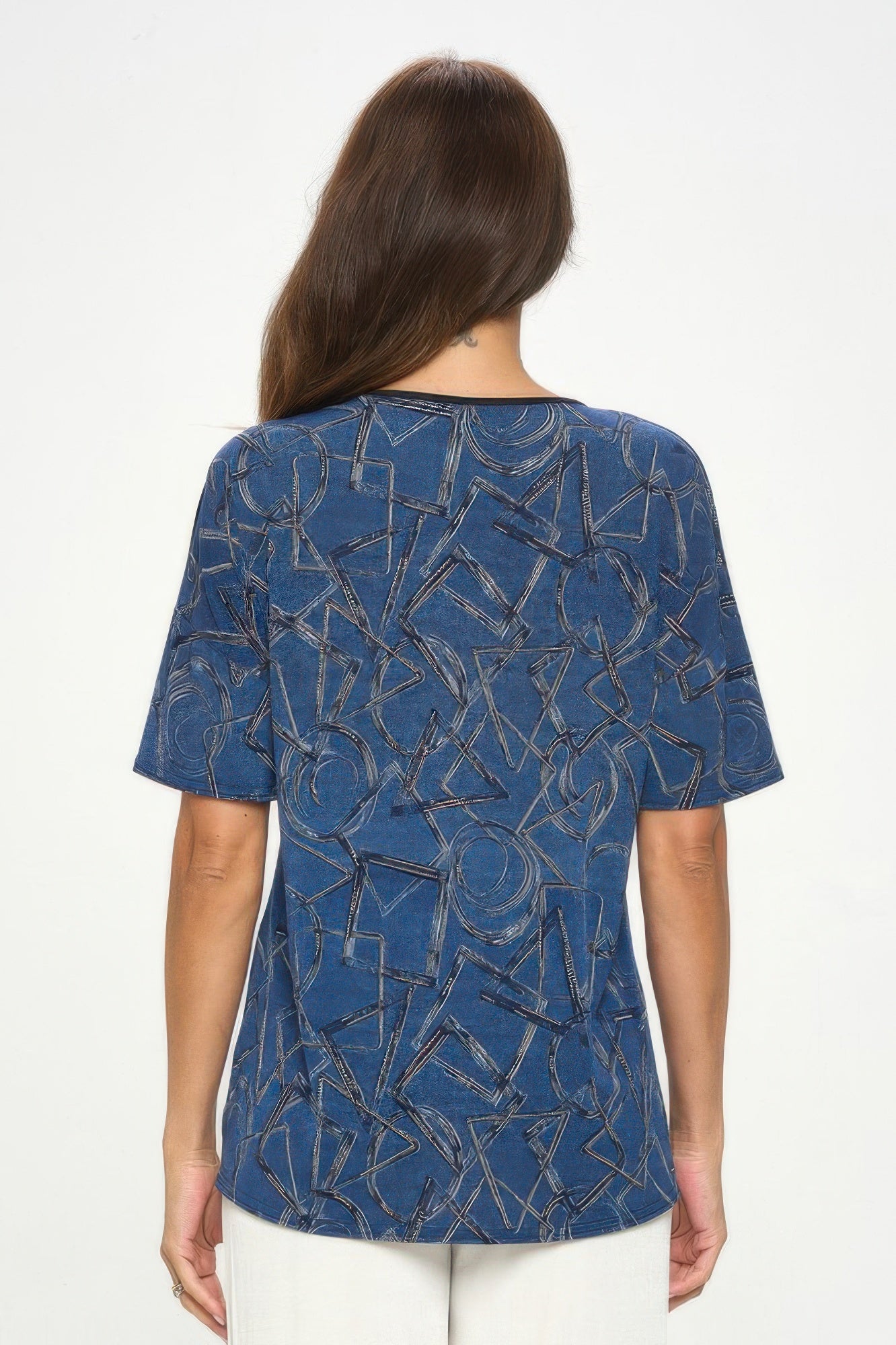 Hit Round Neck Short Sleeve Top