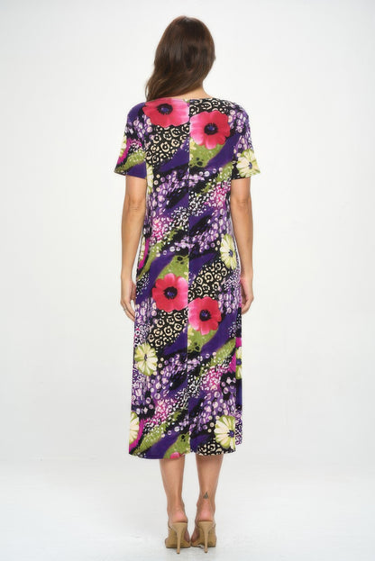Print Bns Long Dress