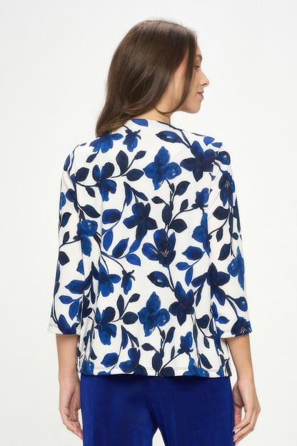 Damboru Print Button Jacket
