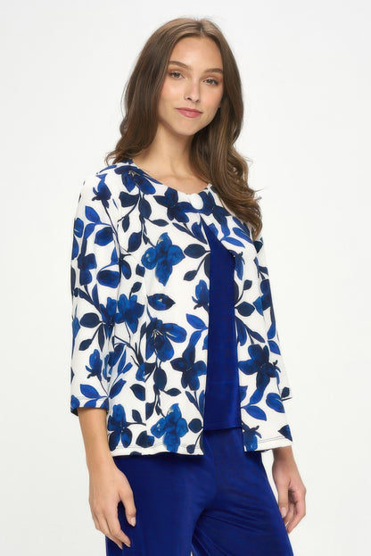 Damboru Print Button Jacket