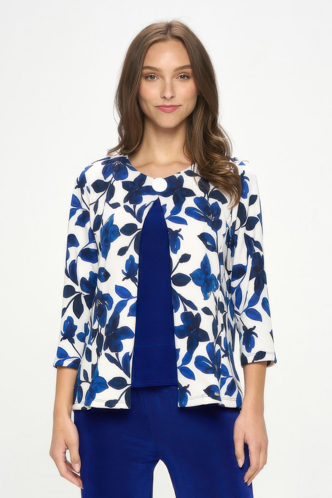 Damboru Print Button Jacket