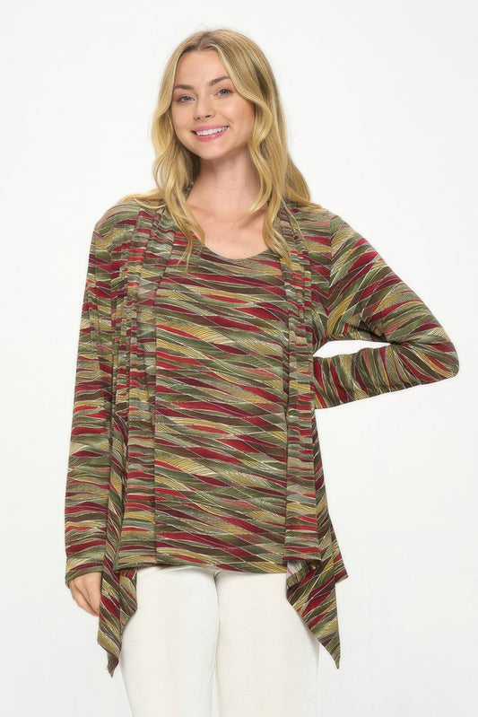 Mid Cut Print Jacket