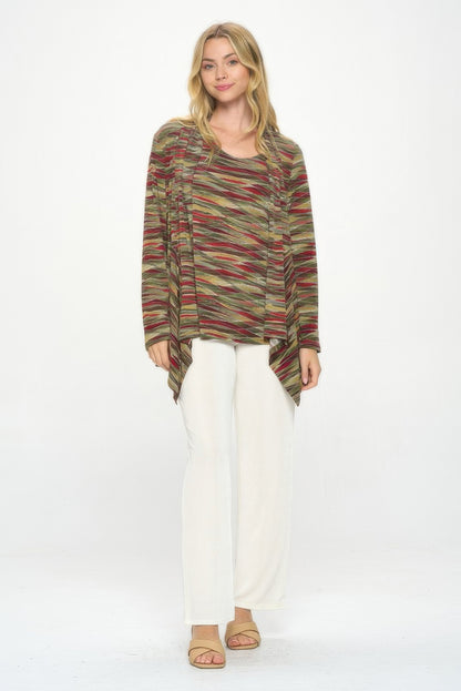 Mid Cut Print Jacket
