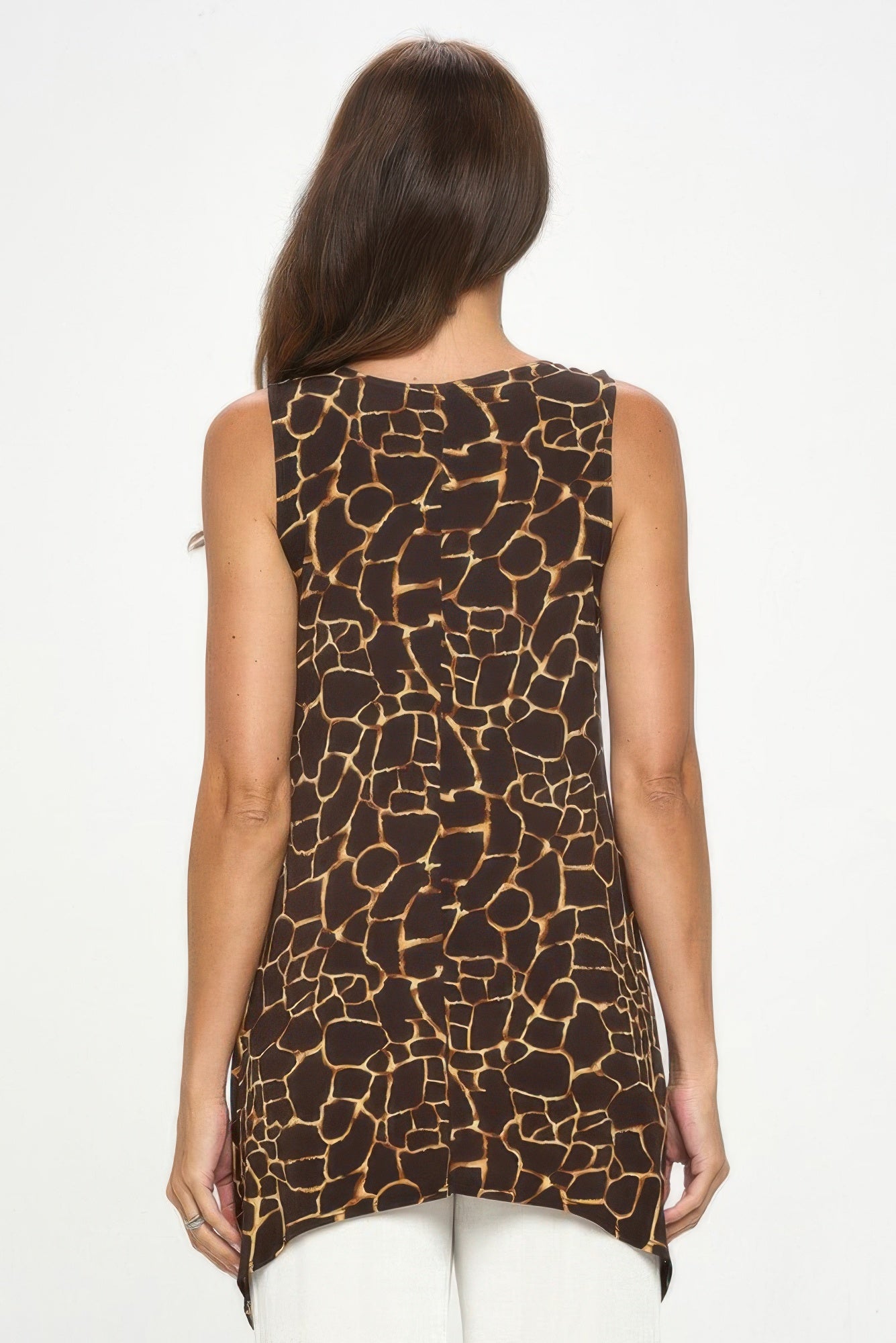 Print Hit Shark Bite Hem Tank